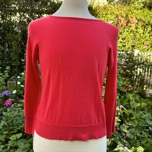100% cashmere sweater, lovely pink shade, size L